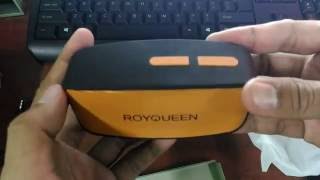 Royqueen Portable Bluetooth Speaker Unboxing and Initial Impressions [upl. by Sidra]