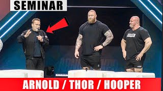 Thor Bjornsson amp Mitchell Hooper Panel At Arnold classic 2024 mitchellhooperstrongman [upl. by Okihsoy]