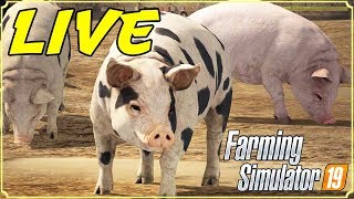 FARMING SIMULATOR 19 73  IL RECINTO DEI SUINI IN LIVE  GAMEPLAY ITA [upl. by Suter881]