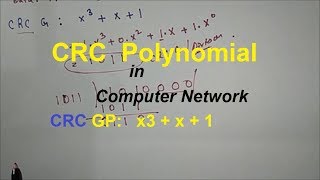 crc polynomial in computer networks  crc polynomial error detection  Computer Network Series [upl. by Harpole]