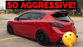 Ventus Autoworks REAR DIFFUSER INSTALLED On My Mazdaspeed 3 [upl. by Graubert]