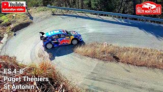 rallye MonteCarlo 2023  ES 46 Puget Theniers  St Antonin  Part 1  tout au câble Flat Out [upl. by Tawsha]