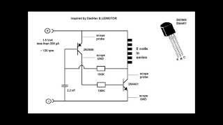 Pulse Motor and Two Transistor Circuit [upl. by Yennej142]