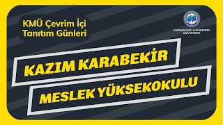 KMÜ Kazım Karabekir MYO Tanıtım Yayını [upl. by Grefe]