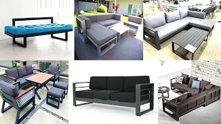 Latest amp Comfortable Metal Sofa Set Design 2023  Corner Sofa Set Design  Modern Furniture [upl. by Rialc544]