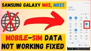 How to fix network problem in Samsung galaxy M02 M02s mobile data not working Galaxy m02 m02s [upl. by Rochette]