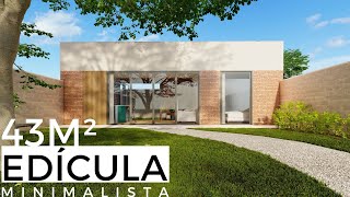 EDÍCULA RÚSTICA DE 43M² MINIMALISTA [upl. by Ellehcram]