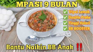 RESEP MPASI DAGING SAPI  MPASI 9 BULAN  MPASI PENAMBAH BERAT BADAN  MPASI ANTI GTM [upl. by Seaden]