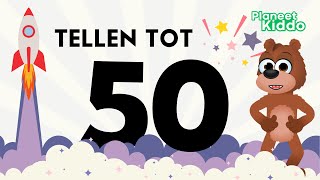 Leren Tellen Van 1 Tot 50 • Cijfers Leren • Leerzame Kinderfilmpjes • Number 1 to 50 in Dutch [upl. by Doykos95]