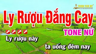 Ly Rượu Đắng Cay Tone Nữ Karaoke TrungVienMT Karaokenhacsong [upl. by Carmine260]