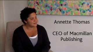 Annette Thomas the CEO of Macmillan Publishing [upl. by Brande]