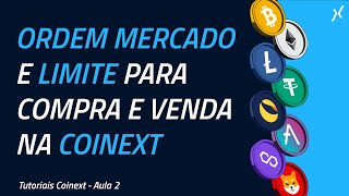 Comprar e Vender Criptomoedas  Ordem Mercado e Limite [upl. by Ymmak430]