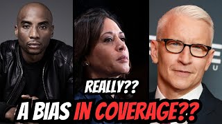 Charlamagne Gets CHECKED By Anderson Cooper Over CNNs Coverage Of Kamala Harris [upl. by Godred]