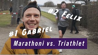 11km Volkslauf gegen meinen LaufTrainingspartner  Triathlon Training Recap [upl. by Terrab289]