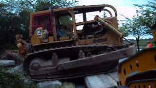 D9G winch cat Part 7 train derailment and PC 400 [upl. by Bloom]