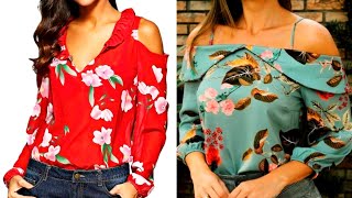 Top Blusas Estampadas Mujer Hermosas Elegantes 💯 [upl. by Nylecsoj]