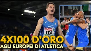 Oro dellItalia nella staffetta 4x100 maschile  Europei di Atletica 2024 [upl. by Nnaarat]