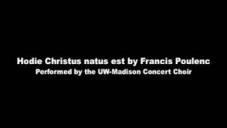 Hodie Christus natus est by Francis Poulenc [upl. by Juliano]