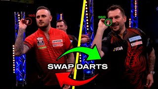 Joe Cullen amp Jonny Clayton SWAP Darts 😱 [upl. by Ilhsa791]