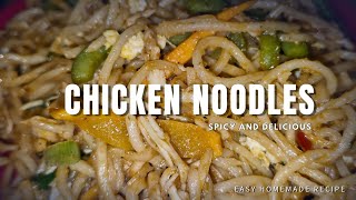 Chicken Hakka Noodles Recipe  Street Style Hakka Noodles 🍜 [upl. by Mcintosh265]