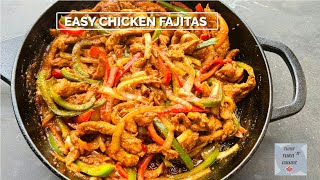 Easy Chicken Fajitas Recipe  Mexican Fajita Recipe [upl. by Tenenbaum]