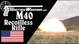 106mm M40 Recoilless Rifle History and Firing [upl. by Ermentrude]