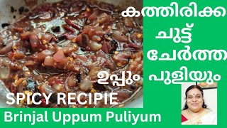 കത്തിരിക്ക ചുട്ട് ചേർത്ത് ഉപ്പും പുളിയും കറി Brinjal Uppum Puliyumസൂപ്പർ ടേസ്റ്റ് ആണ് [upl. by Salahcin]