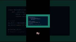 Python Trick Customizing Dictionary Behavior with the missing Method [upl. by Ykcor]