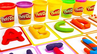 Lets Make Letters from A to Z with Fun Play Doh  Toddler Educational Video [upl. by Aikemet]