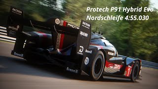 RSS Protech P91 Hybrid Evo  Nordschleife Hot Lap VR 455030 [upl. by Serafine]