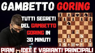 I SEGRETI DEL GAMBETTO GORING  IDEE E VARIANTI PRINCIPALI [upl. by Nigem116]