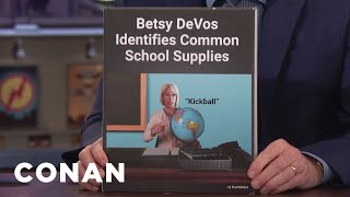 Coffee Table Books That Didn’t Sell Betsy DeVos Edition  CONAN on TBS [upl. by Airamana]