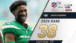 38 Sauce Gardner CB Jets  Top 100 Players of 2024 [upl. by Anaes142]