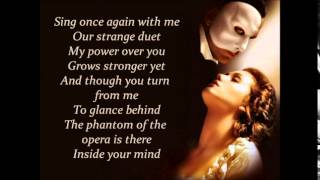 The Phantom of the Opera  Lyrics [upl. by Bicknell]