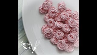 Royal Icing Rose Swirls by Emmas Sweets [upl. by Moreland280]