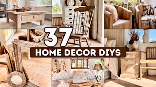 37 DIY HOME DECOR THRIFT FLIPS • HIGH END AFFORDABLE DECORATING IDEAS [upl. by Kern759]