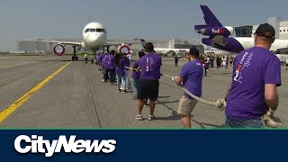 Plane pull for charity [upl. by Aivonas56]