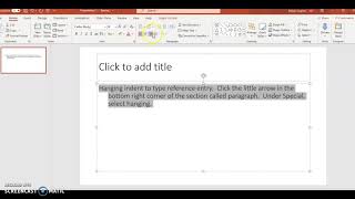 Hanging indent in PowerPoint [upl. by Zerdna]