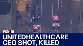 CEO of UnitedHealthcare shot killed in NYC Heres what we know [upl. by Irwinn]