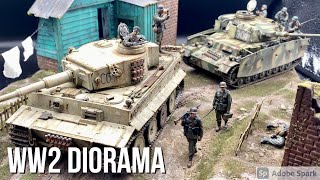 Build WW2 diorama 135 Eastern Front makediorama Tigertank [upl. by Tail]