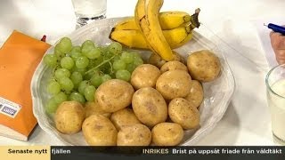 Vindruvor potatis kaffe mjölk bananer och kött ska vara ekologiska  Nyhetsmorgon TV4 [upl. by Stenger]