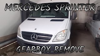 MercedesBenz Sprinter 515 22 150hp  Gearbox remove and fly wheel inspection  Сваляне на скорости [upl. by Cleti]