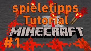 Minecraft Tutorial 1 Deutsch HD  Grundlagen zum Redstone [upl. by Lasser759]