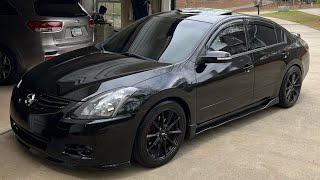 Plasti Dip Gloss Black Wheels On The 2012 Nissan Altima [upl. by Ellennaj]