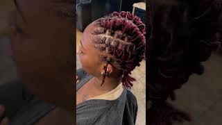 LOC RETWIST AND STYLE locs 2024 braidstyles hairstyle [upl. by Suiremed763]