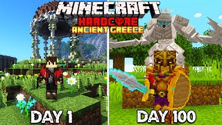 I Survived 100 Days In Ancient Greece in Minecraft But as Hercules [upl. by Onifur]