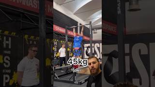 🚨NUOVO WORLD RECORD DI MUSCLE UP🚨 streetlifting calisthenics perte muscleup [upl. by Engen]