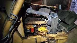 555D Backhoe Fuel Injector Pump Installation [upl. by Ingham]