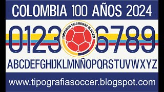 Tipografía Colombia 100 Años 2024 FREE DOWNLOAD [upl. by Irroc]