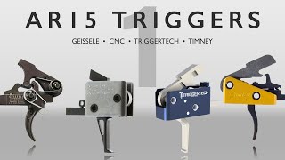 AR15 Trigger Comparison  Geissele CMC Triggertech Timney [upl. by Herzel]